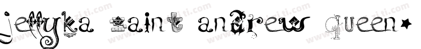 jellyka saint andrew queen字体转换